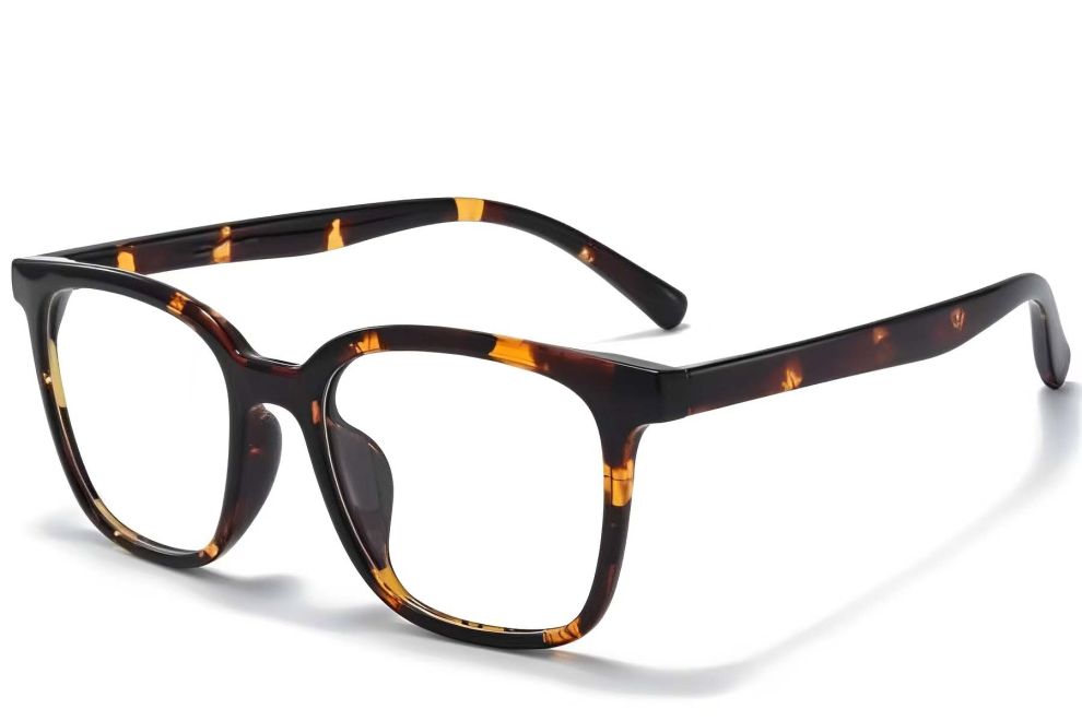 Rectangular Tortoiseshell TR90 Glasses #BS1025-0379