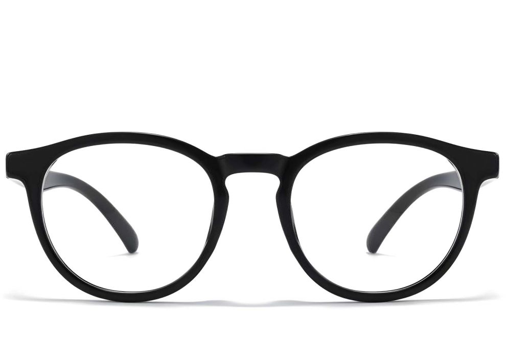 Gafas ovaladas negras TR90 #BS1025-0385