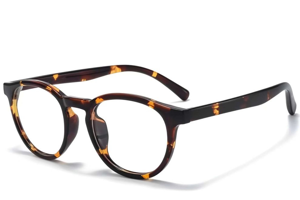 Lunettes ovales écaille de tortue TR90 #BS1025-0388
