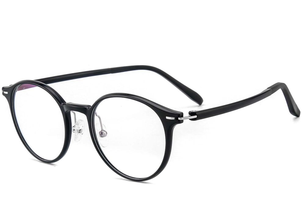 Ovale schwarze Ultem-Brille #BS1025-0389