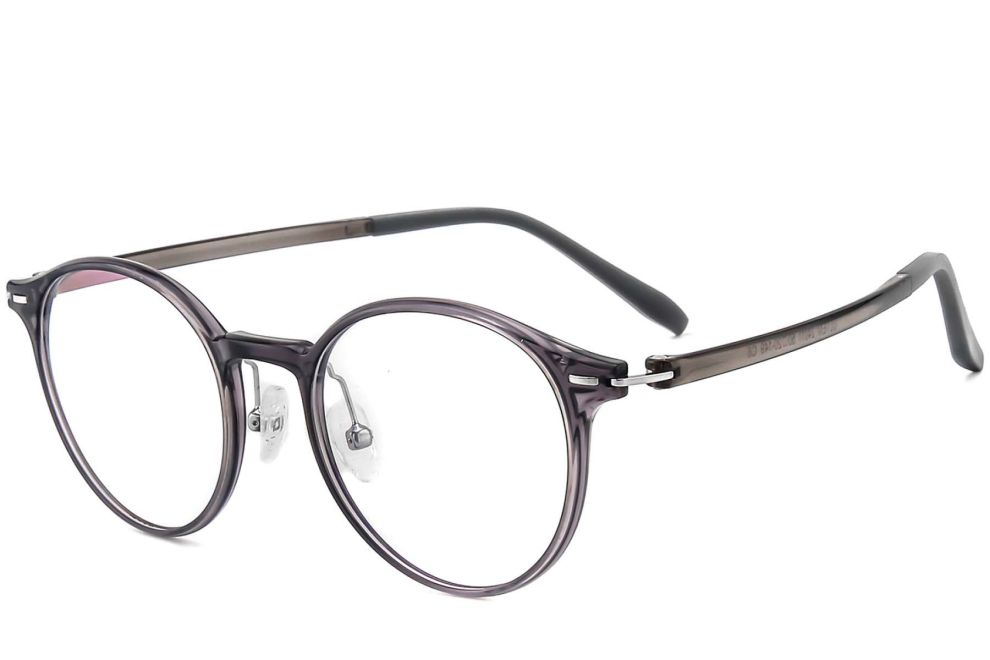 Ovale graue Ultem-Brille #BS1025-0394