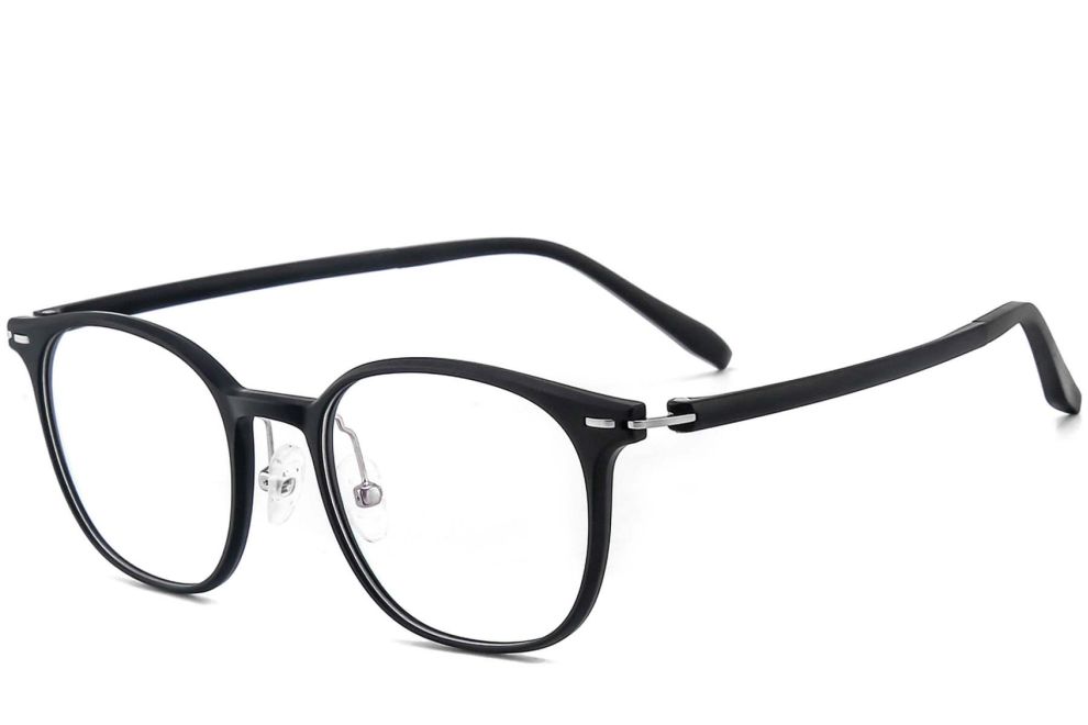 Lunettes ovales noires Ultem #BS1025-0396