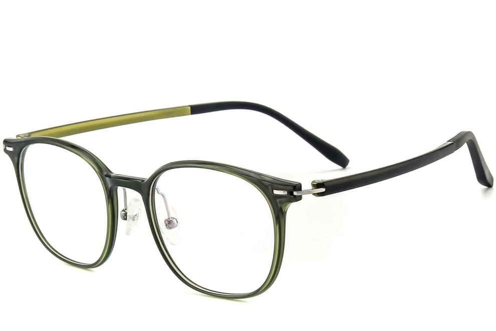 Oval Green Ultem Glasses #BS1025-0398