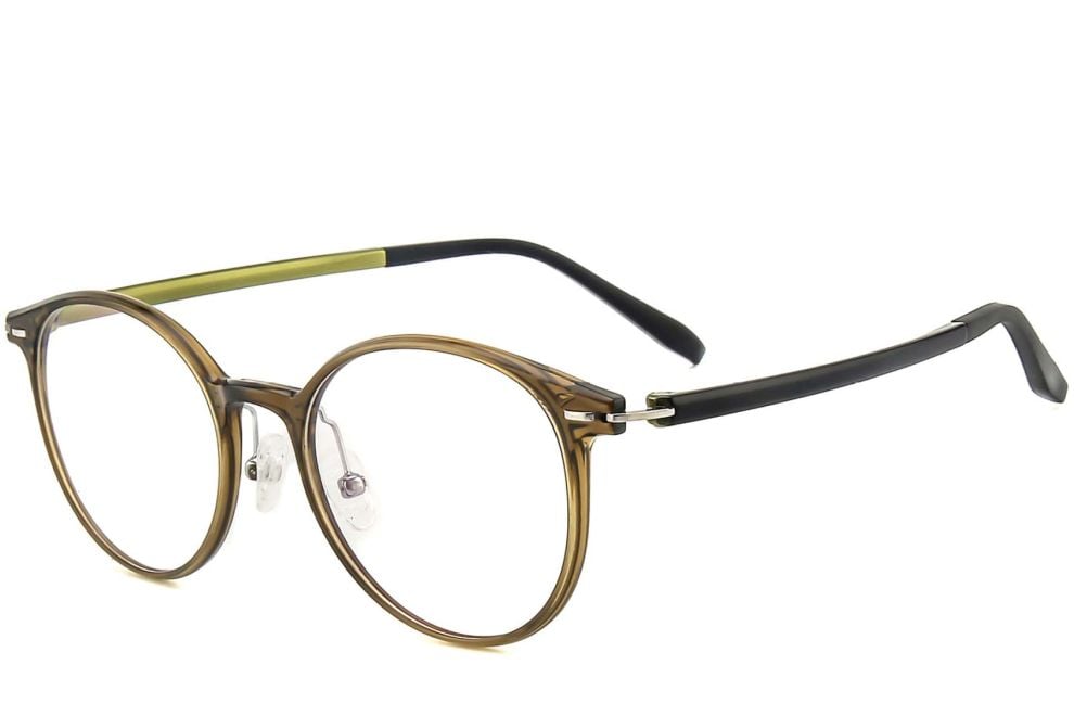 Oval Green Ultem Glasses #BS1025-0411