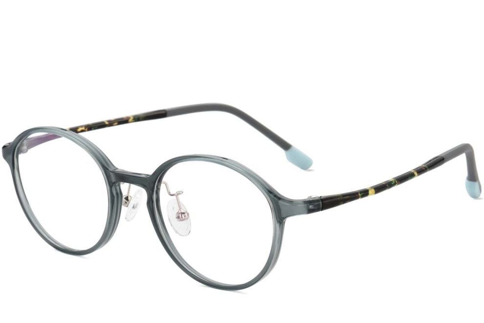 Round Green Ultem Glasses #BS1025-0442