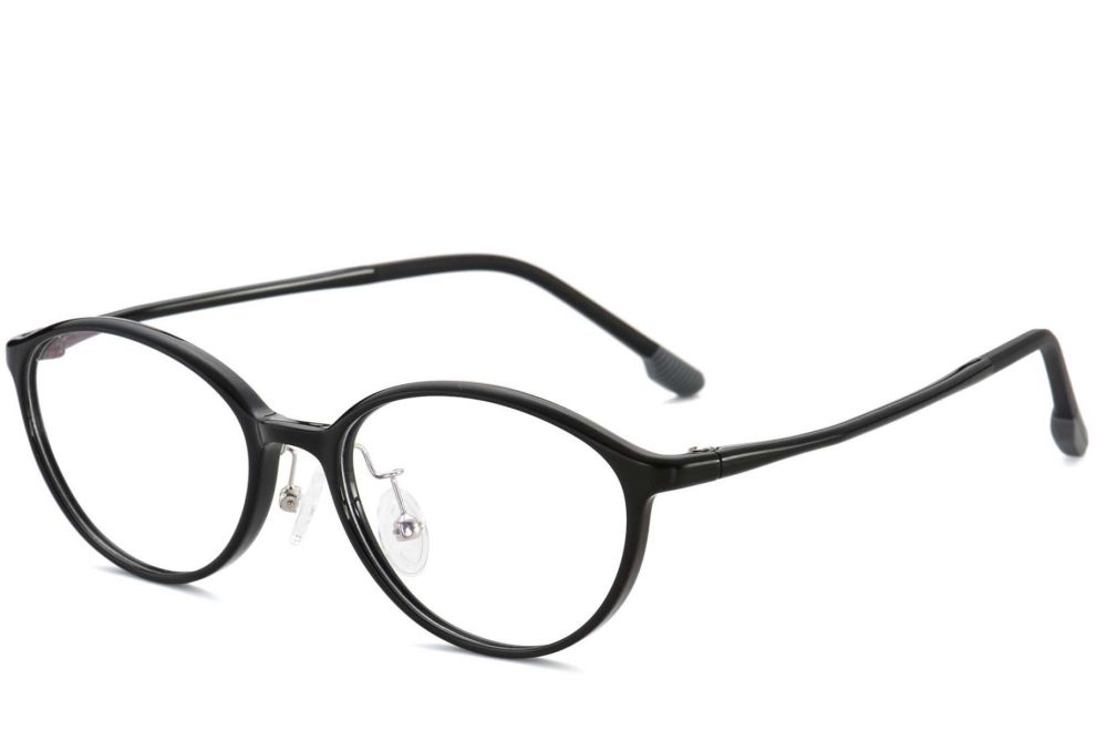 Lunettes ovales noires Ultem #BS1025-0446