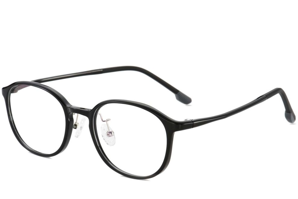 Lunettes ovales noires Ultem #BS1025-0452