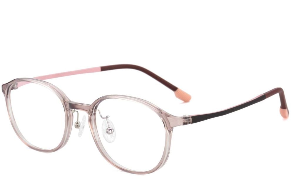 Oval Pink Ultem Glasses #BS1025-0455