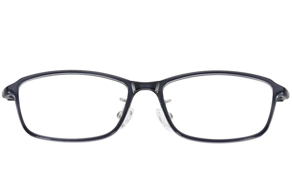 Rectangular Blue Ultem Glasses #BS1025-0459