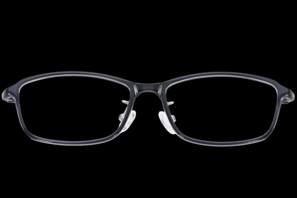 Rechthoekige blauwe Ultem-bril #BS1025-0459