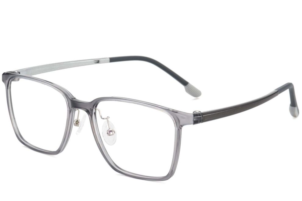 Rechteckige graue Ultem-Brille #BS1025-0468