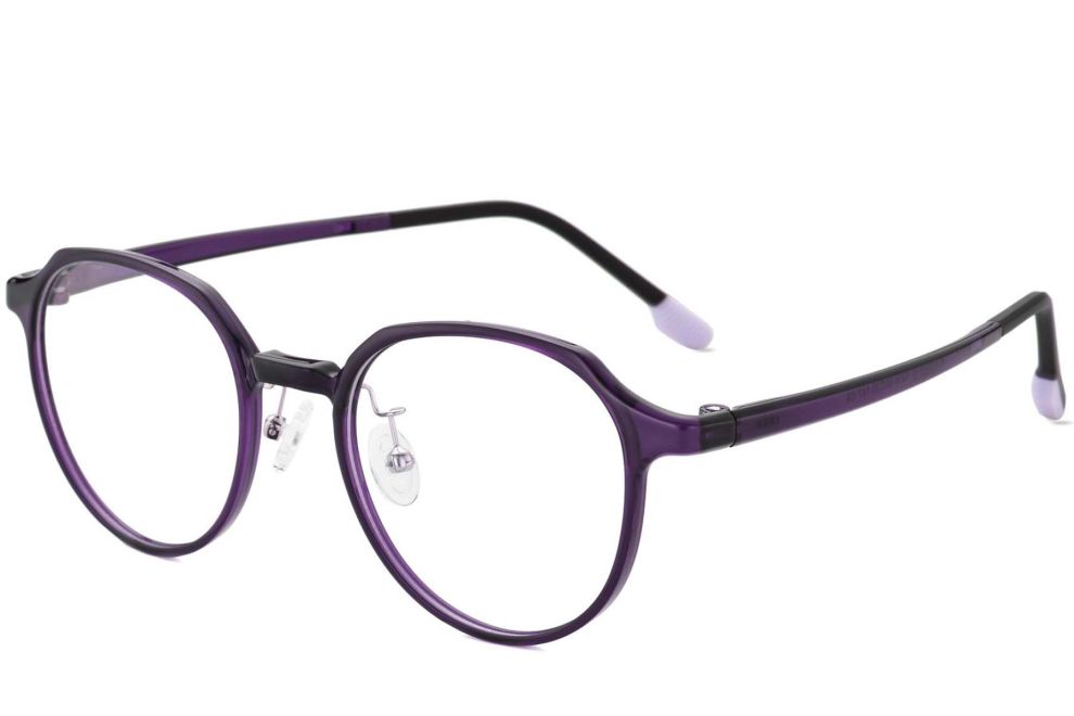 Lunettes rondes violettes Ultem #BS1025-0481