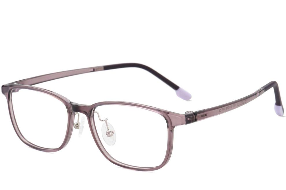 Rechteckige violette Ultem-Brille #BS1025-0486