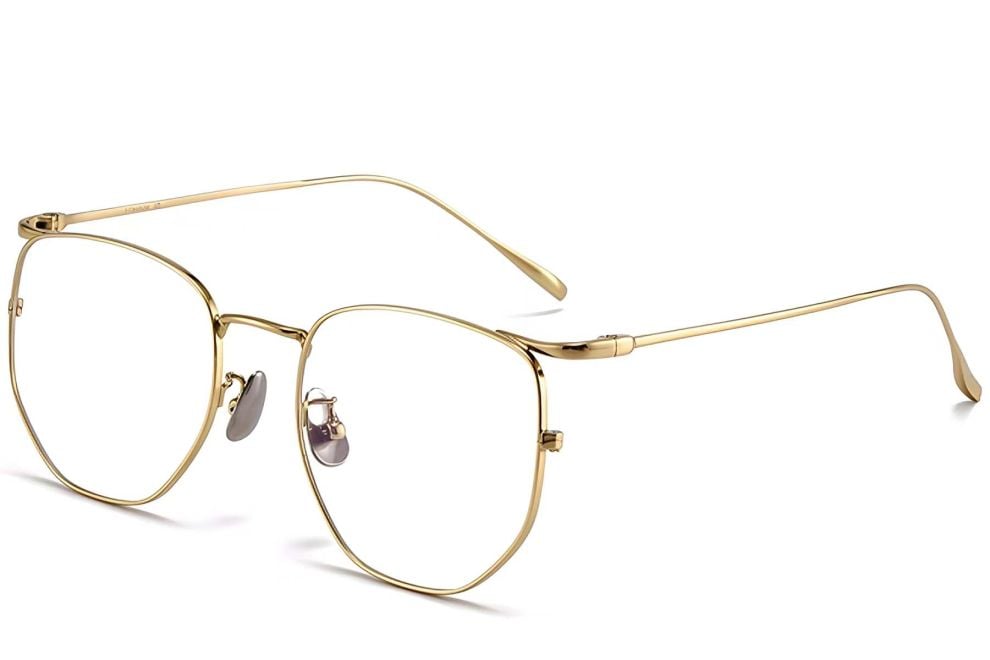 Geometric Golden Metal Glasses #BS1913-0010