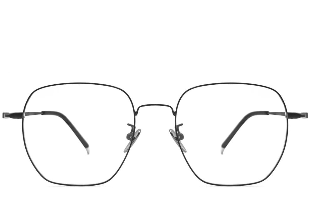 Geometric Black Metal Glasses #BS1913-0023