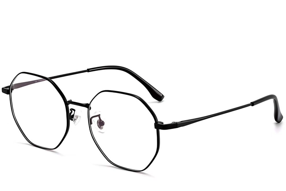 Geometric Black Metal Glasses #BS1913-0024