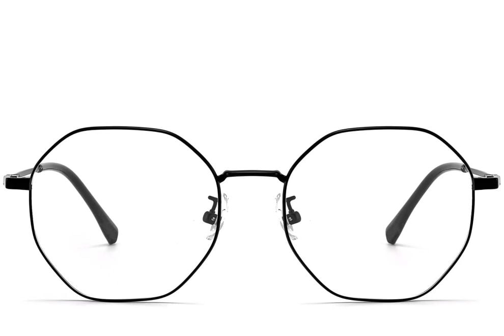 Geometric Black Metal Glasses #BS1913-0024