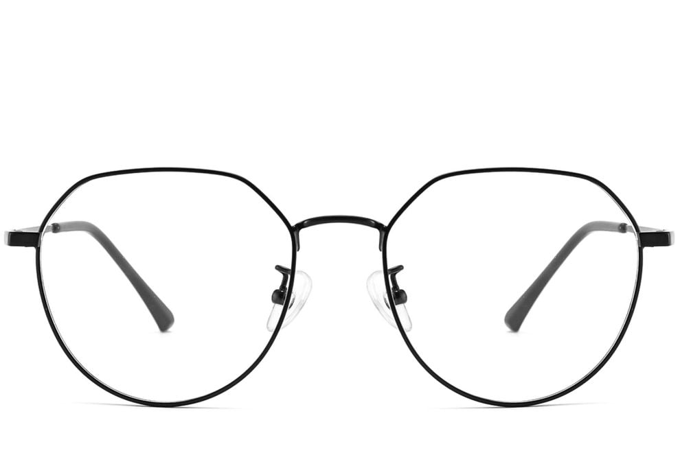 Geometric Black Metal Glasses #BS1913-0029