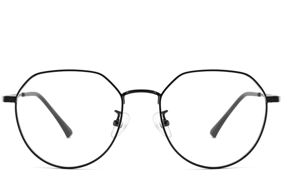 Geometric Black Metal Glasses #BS1913-0029