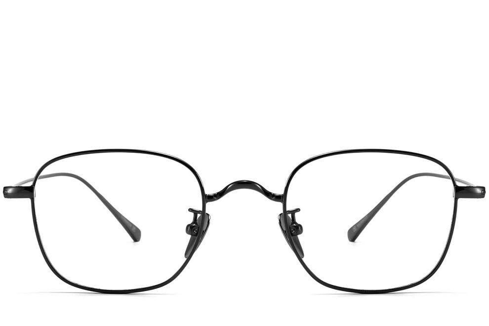 Rectangular Black Metal Glasses #BS1913-0047