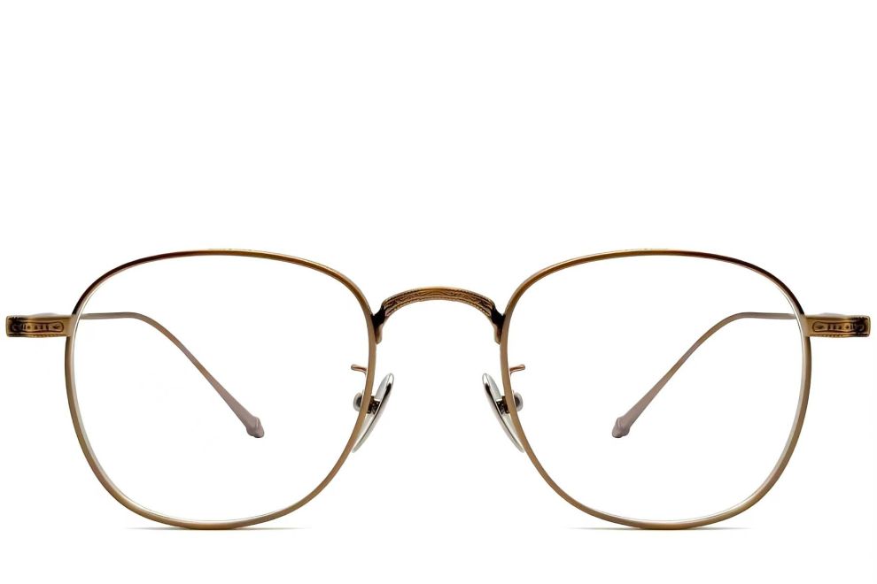 Gafas ovaladas de cobre y titanio #BS1913-0077