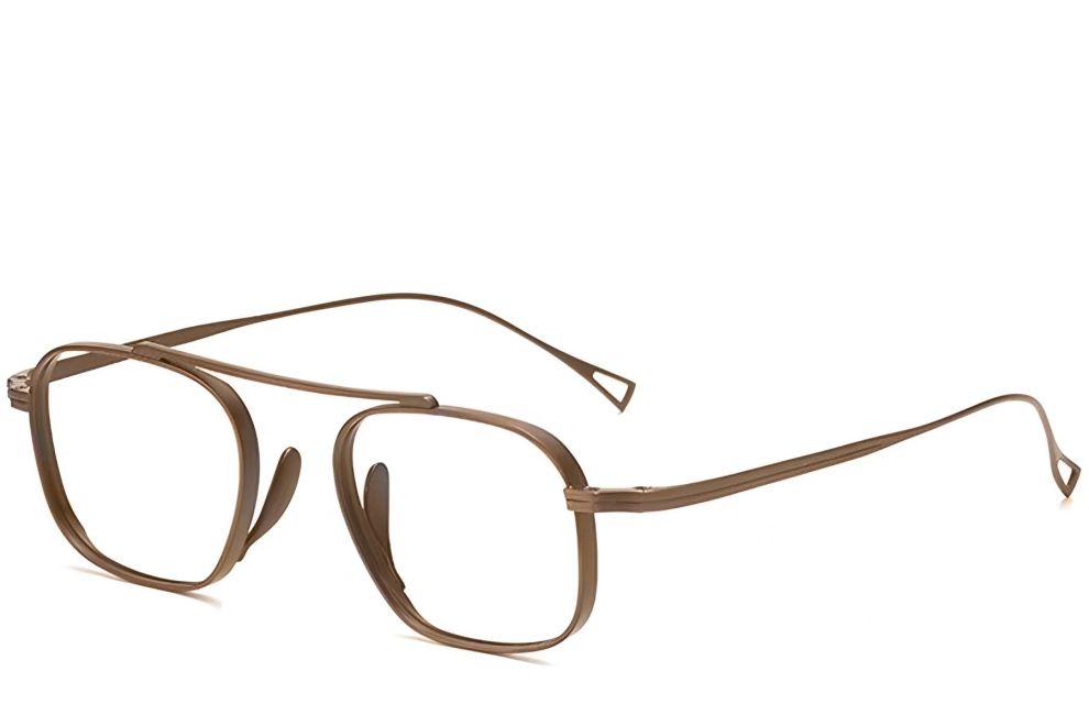 Lunettes aviateur en cuivre et titane #BS1913-0138