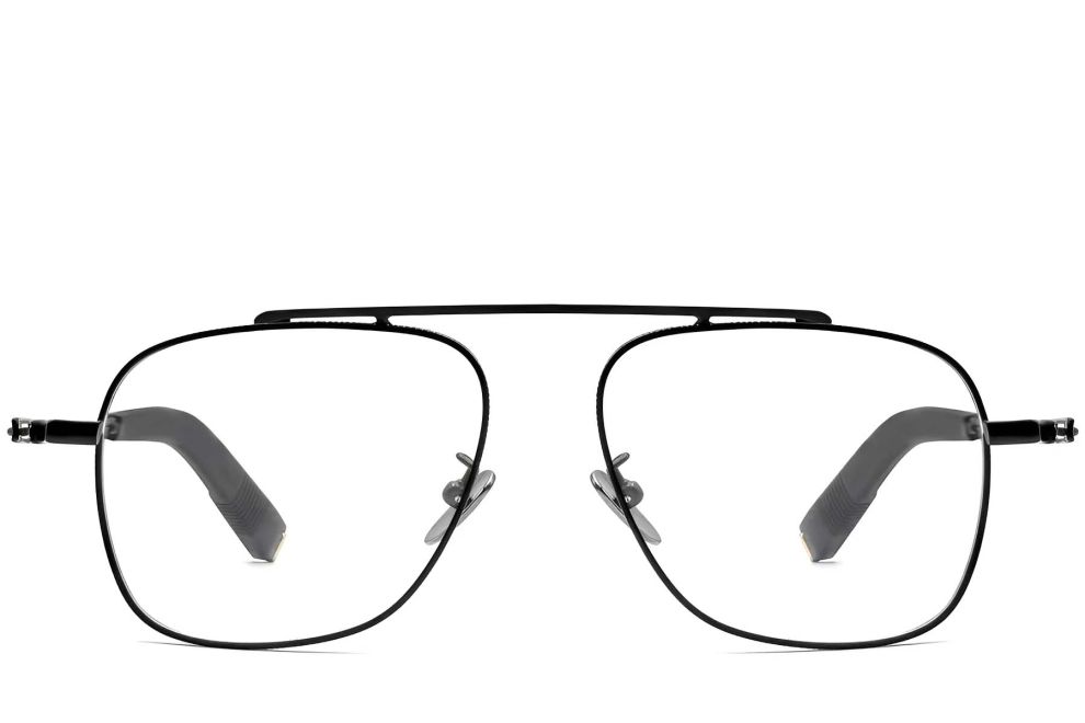 Lunettes aviateur noires en titane #BS1913-0166