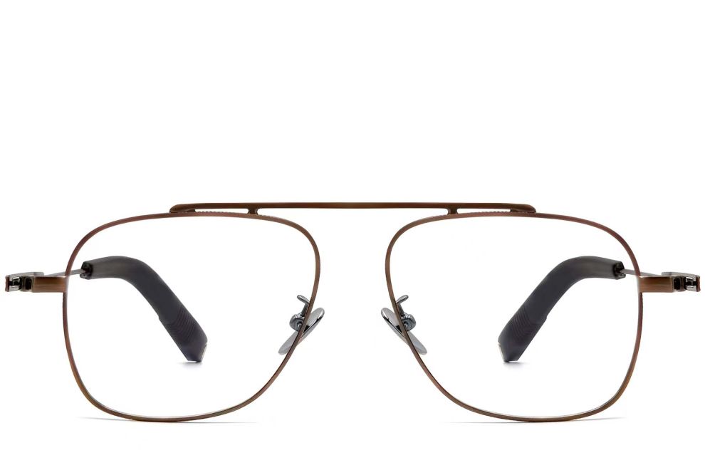 Lunettes aviateur en cuivre et titane #BS1913-0168