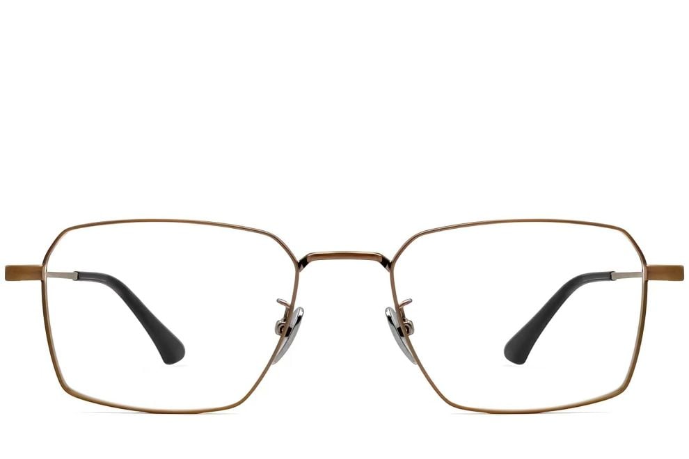 Lunettes géométriques en cuivre et titane #BS1913-0184