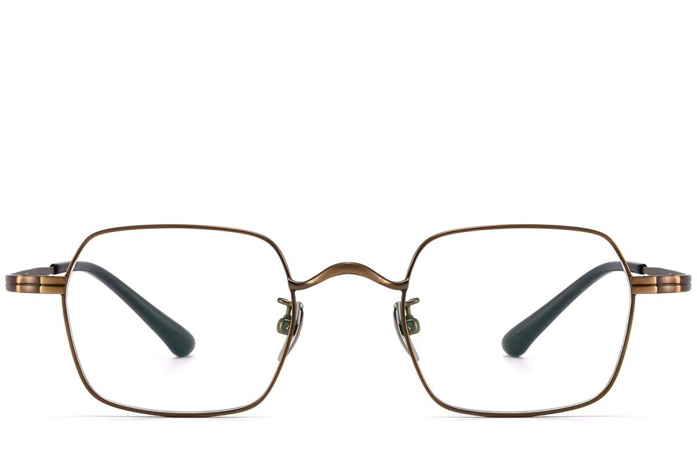 Lunettes géométriques en cuivre et titane #BS1913-0190