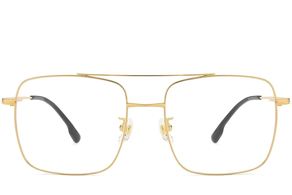 Lunettes aviateur en titane doré #BS1913-0205