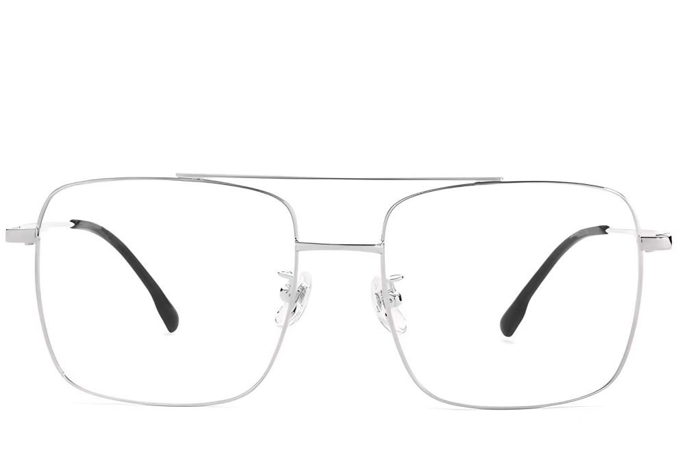Lunettes aviateur en titane argenté #BS1913-0208