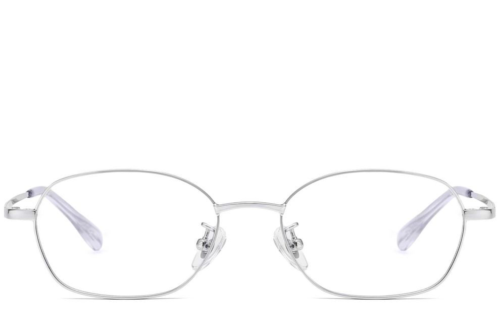 Geometrische Silber-Titanbrille #BS1913-0255