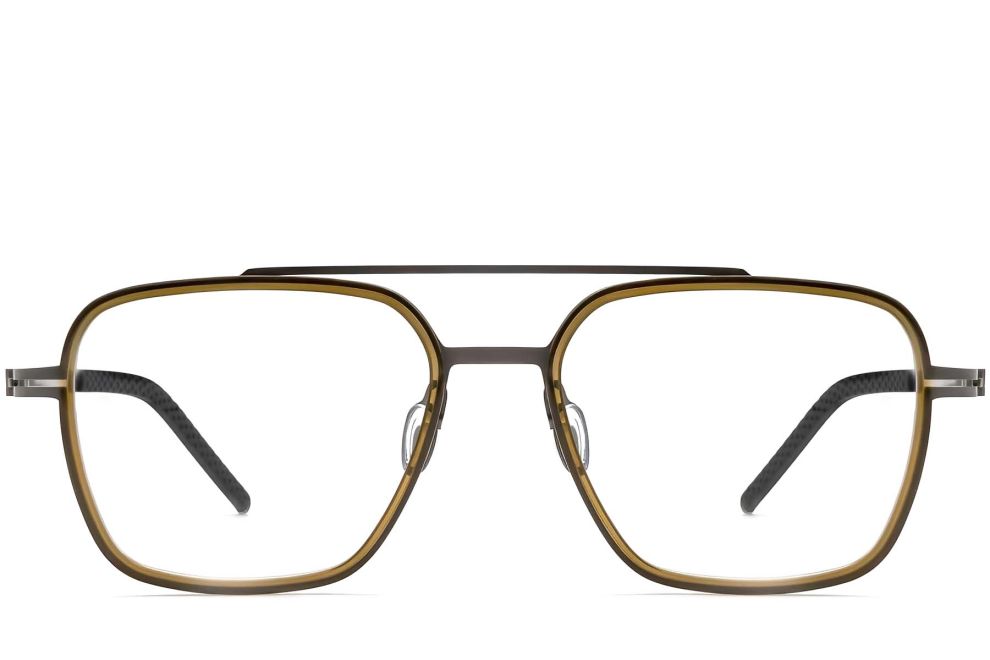 Gafas de titanio verde aviador #BS1913-0261