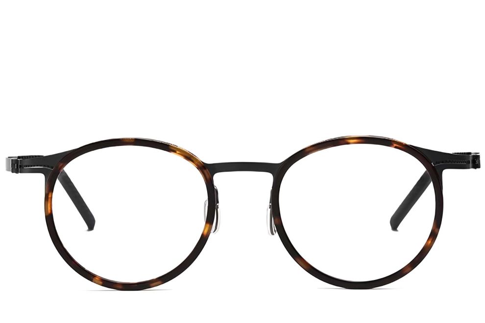 Ovale Schildpatt-Titanbrille #BS1913-0265