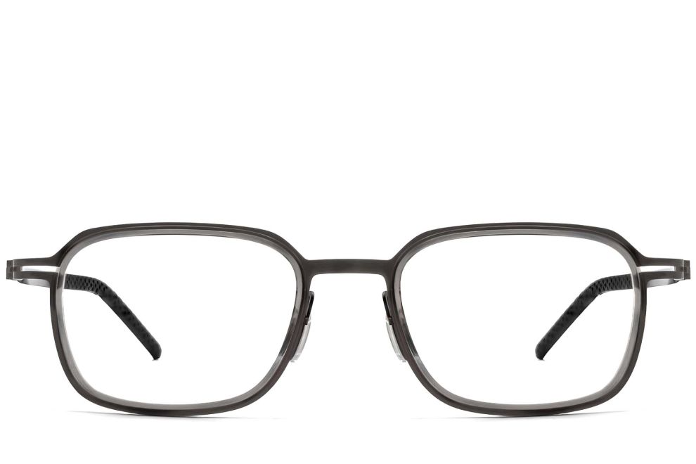 Gafas rectangulares de titanio gris #BS1913-0269