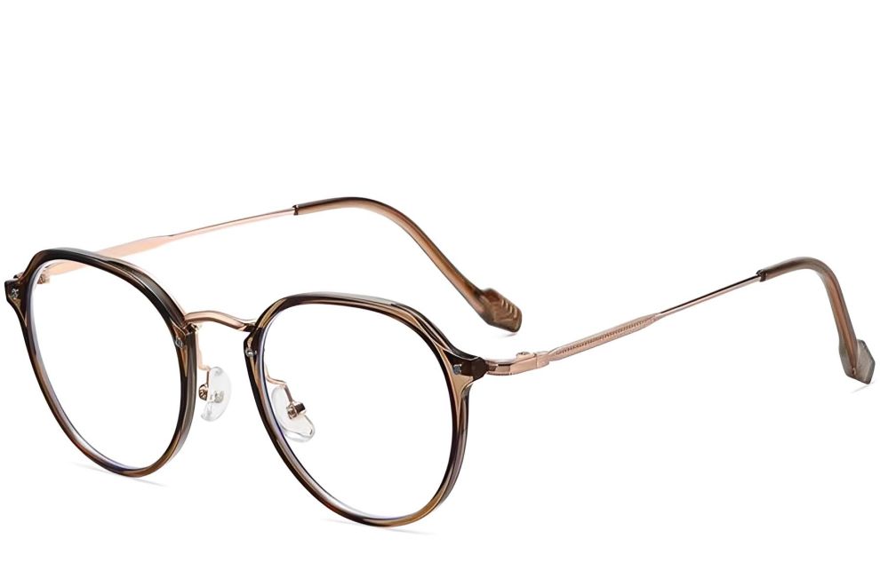 Gafas ovaladas TR90 marrones #BS1913-0271