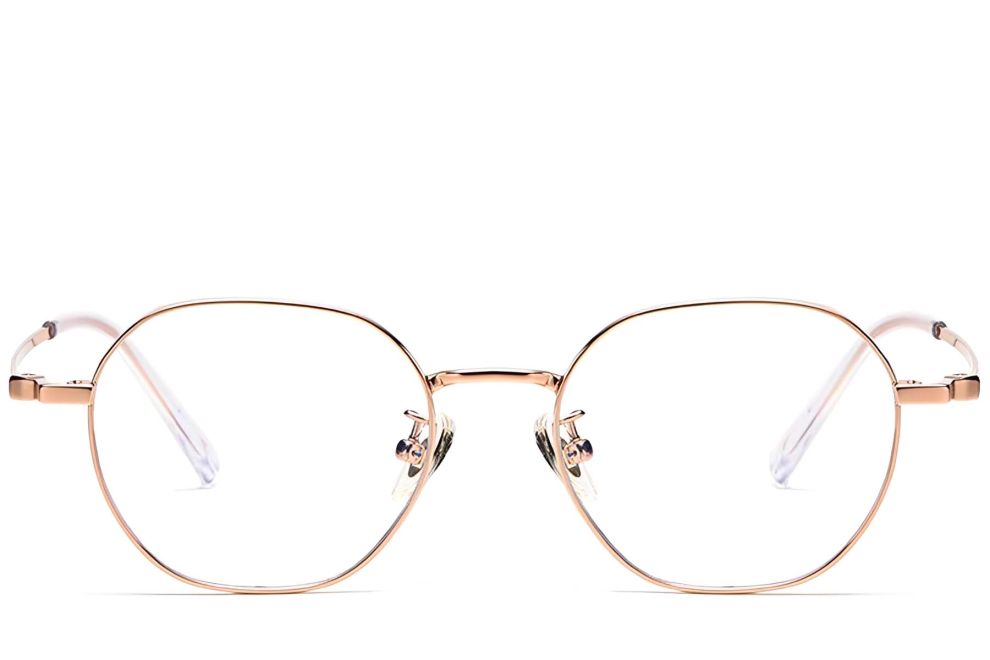 Geometric Pink Titanium Glasses #BS1913-0288