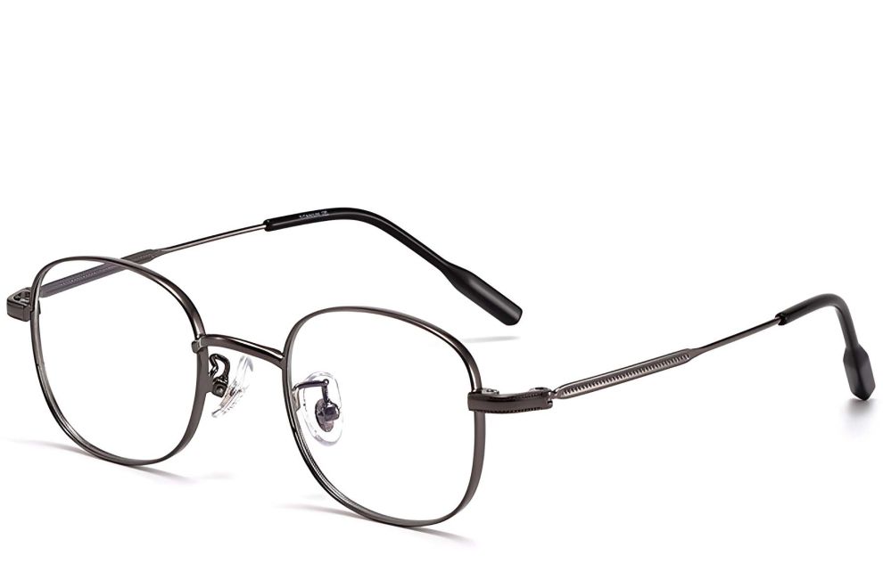 Ovale graue Titanbrille #BS1913-0298