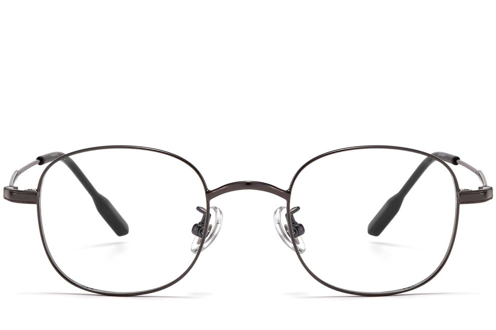 Ovale graue Titanbrille #BS1913-0298