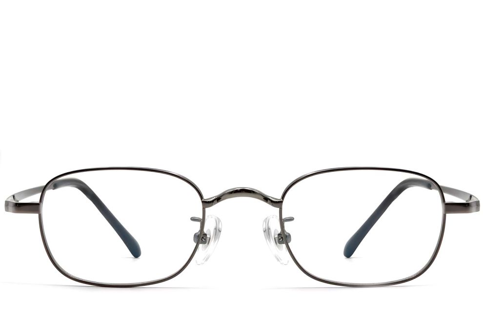 Ovale graue Titanbrille #BS1913-0324