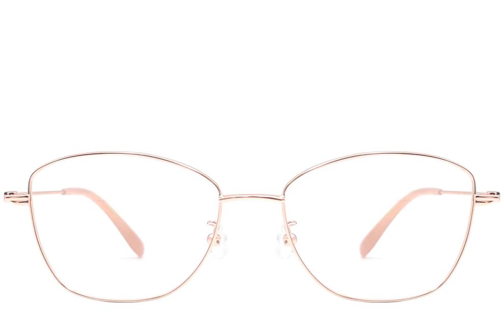 Gafas de metal dorado con forma de mariposa #BS1924-0006