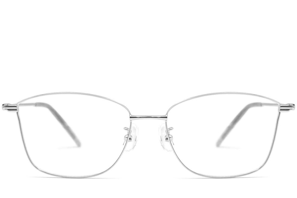 Gafas de metal plateado con forma de mariposa #BS1924-0012