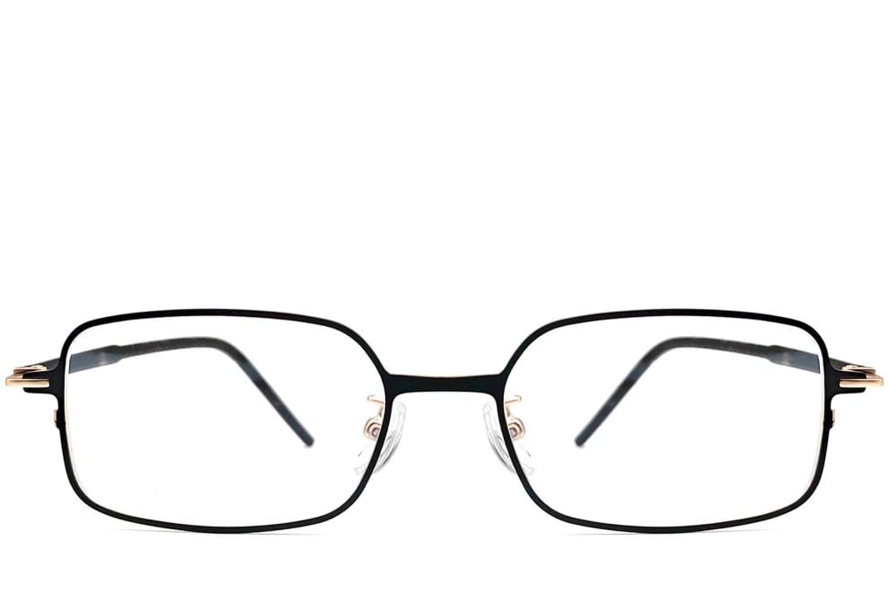 Rectangular Golden Metal Glasses #BS1924-0017