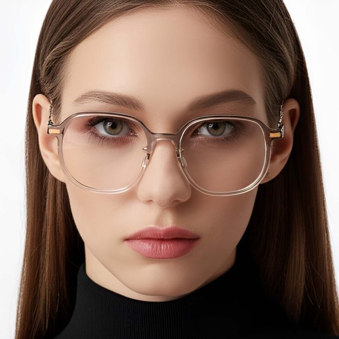 Geometric Brown TR90 Glasses #BS1924-0022