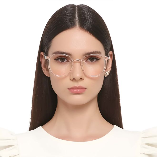 Oval Transparent TR90 Glasses #BS1924-0027