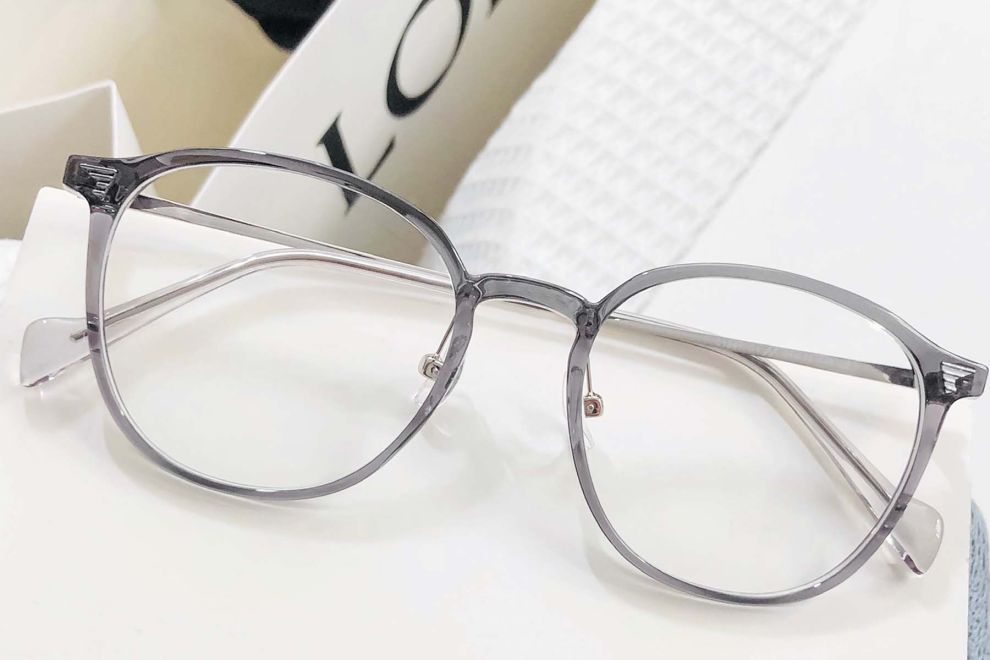 Oval Grey TR90 Glasses #BS1924-0028
