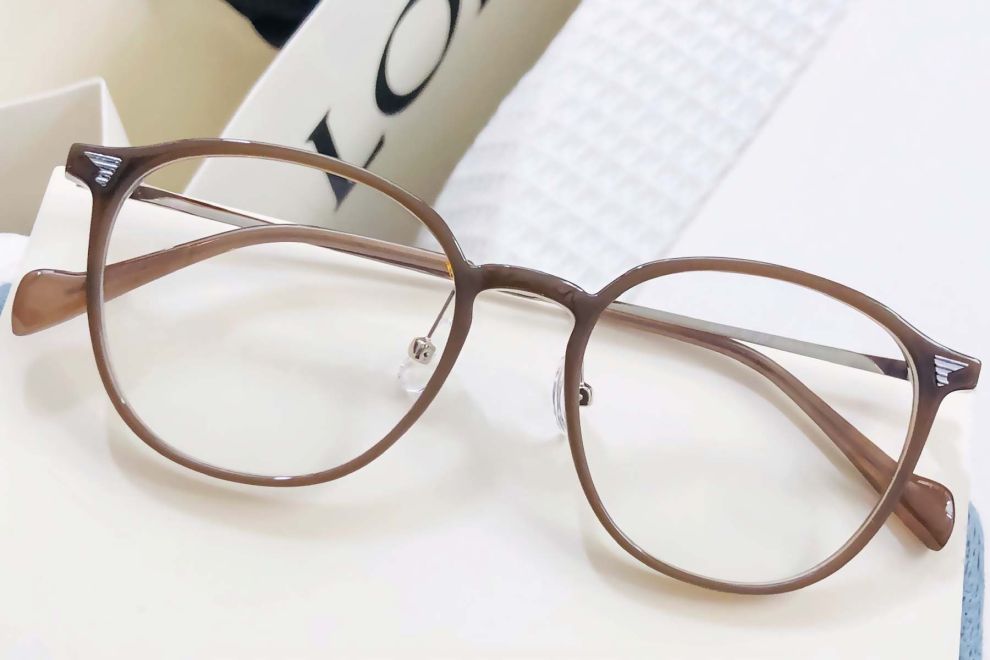 Oval Brown TR90 Glasses #BS1924-0029