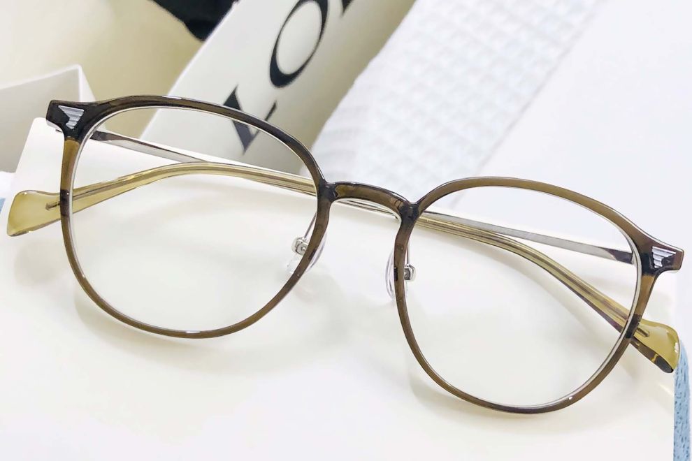 Gafas ovaladas verdes TR90 #BS1924-0030