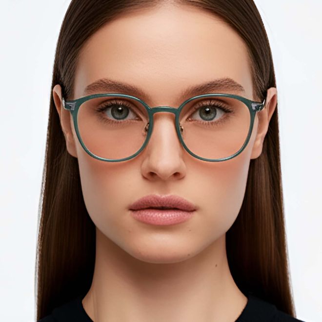 Oval Blue TR90 Glasses #BS1924-0031